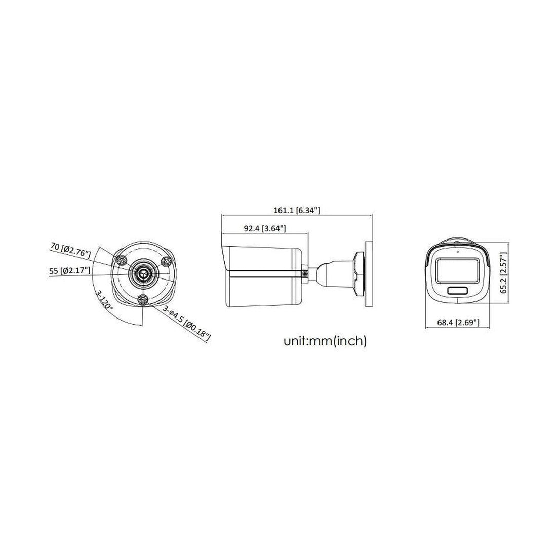 Hikvision ColorVu Bullet Camera with Audio, view 6