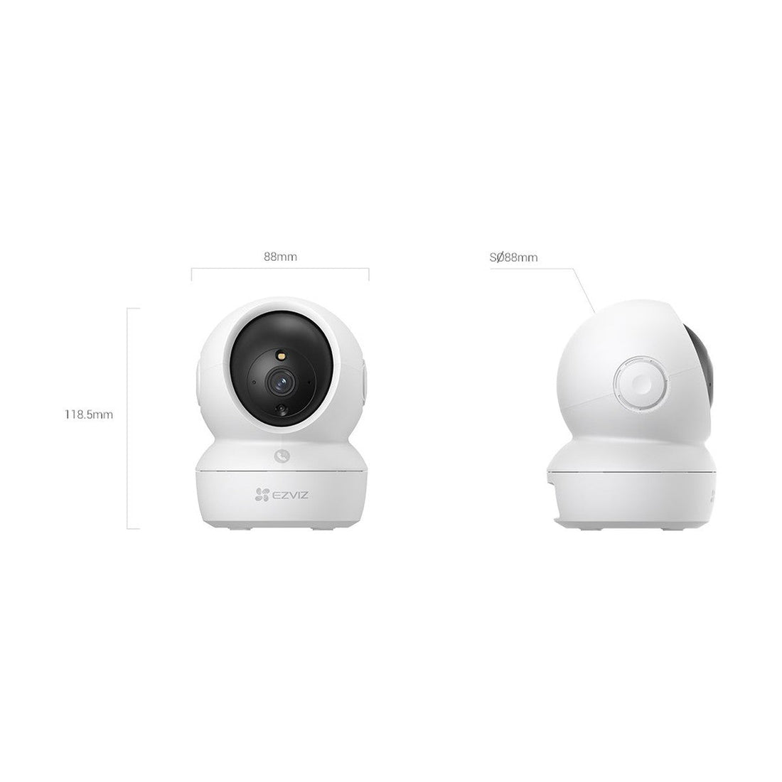 EZVIZ H6c Pro Indoor Pan & Tilt WiFi Camera, view 4