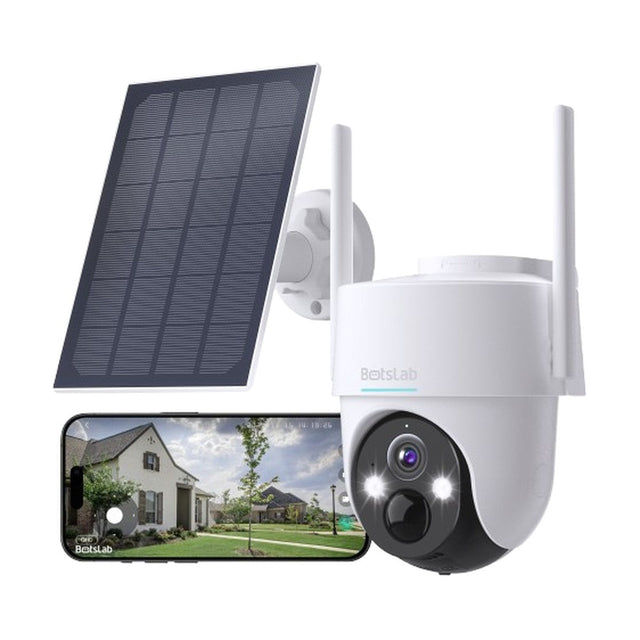 Botslab W313 Solar Battery Outdoor WiFi Camera, 2K, view 1