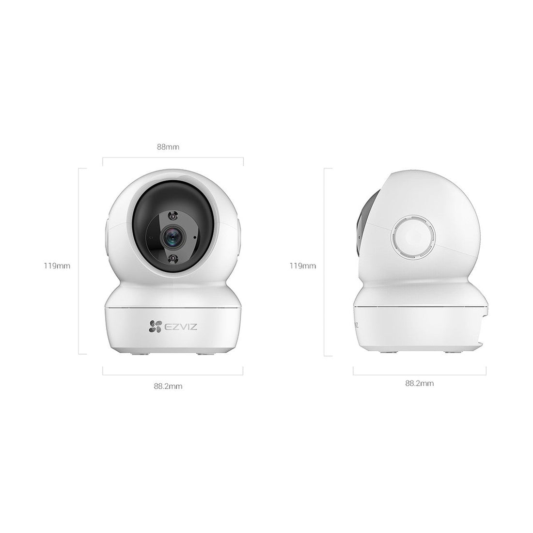 EZVIZ H6c 1080p Indoor Pan & Tilt WiFi Camera, view 3