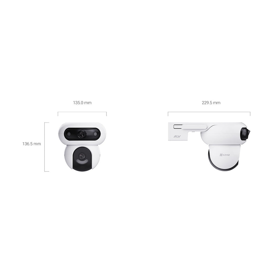 EZVIZ HB90 Dual Lens Solar Battery Camera Kit, 2K+ and 2K+, view 3