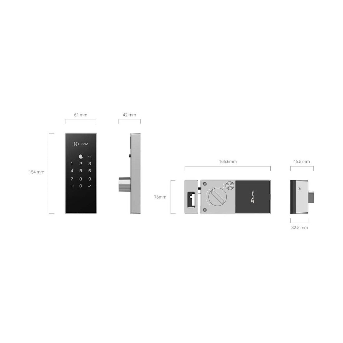 EZVIZ DL03 Smart Door Lock, view 2