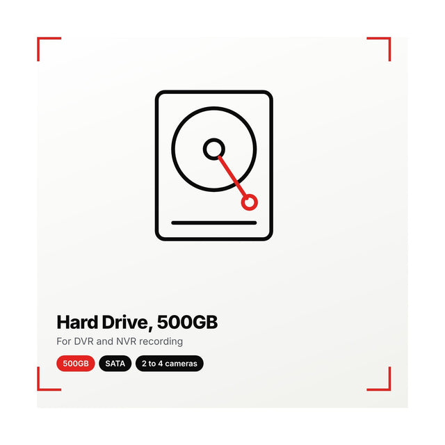 Hard Drive for DVR and NVR Recording, 500GB illustration