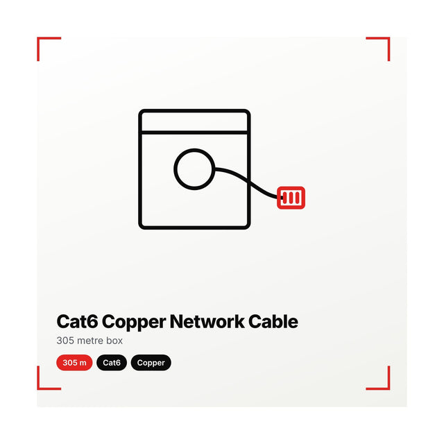 Cat6 Copper Network Cable, 305 Metre Box, illustration