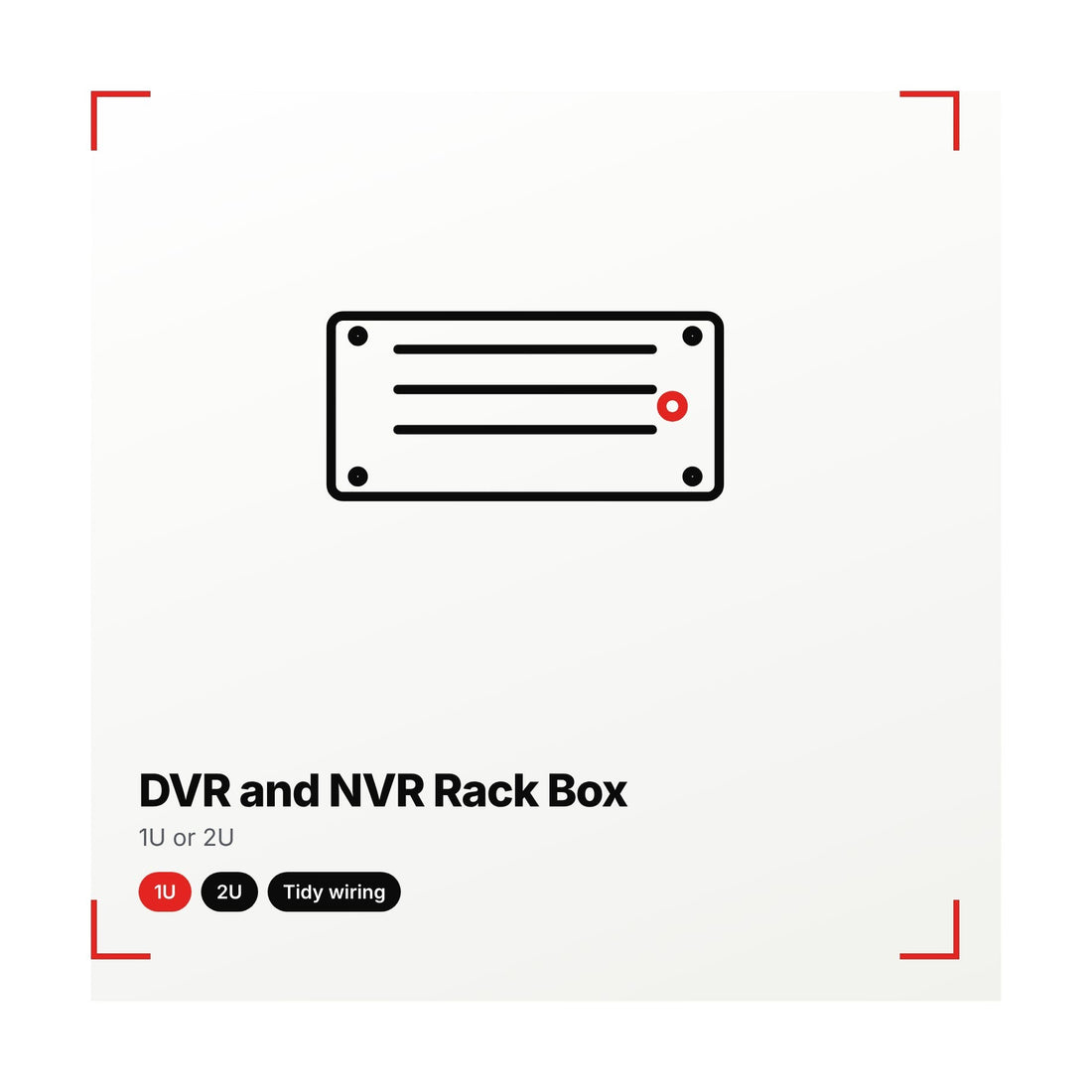 DVR and NVR Rack Box, illustration