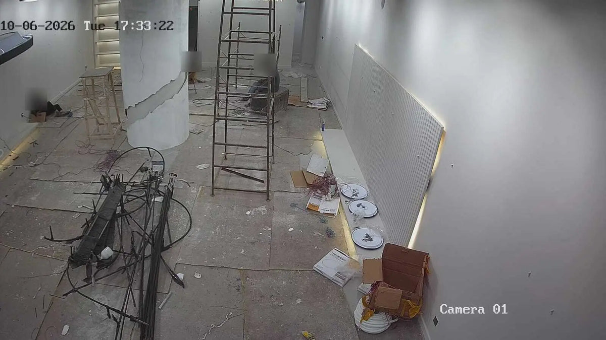 Camera view along the sales floor, Amina Khadija, Lyallpur Galleria 2, Faisalabad