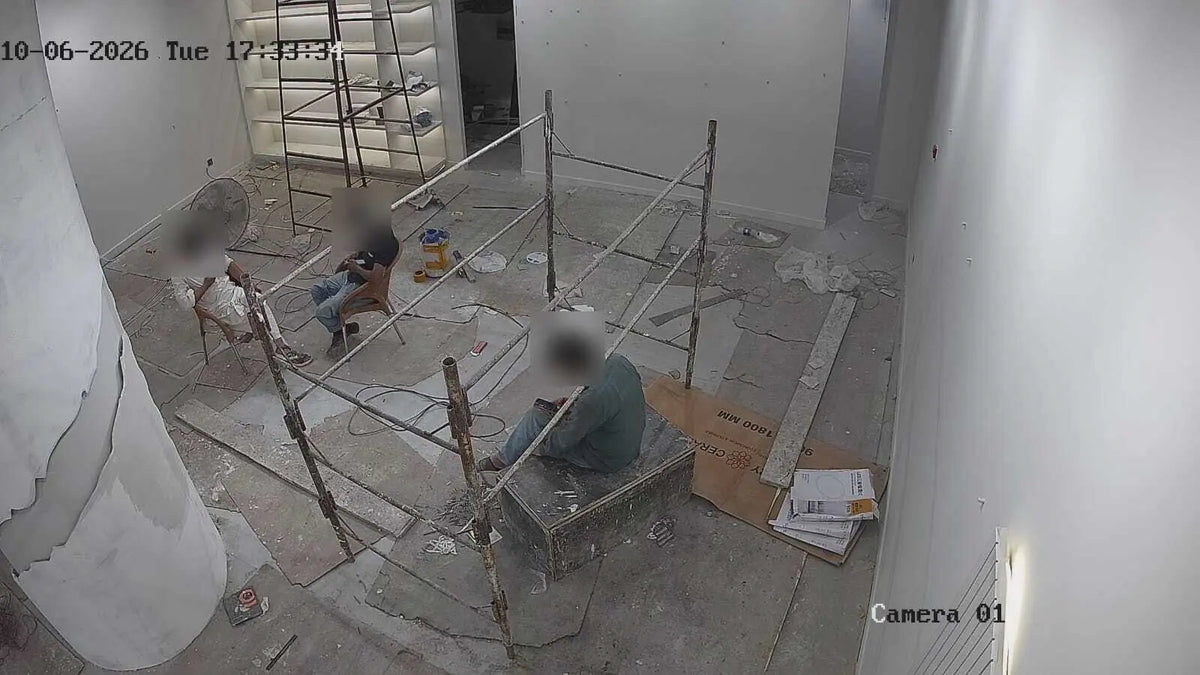Camera view of the rear of the store, Amina Khadija
